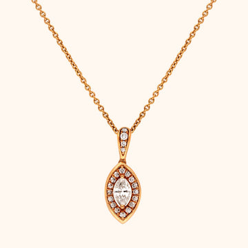 18 KT Diamond Pendant with chain
